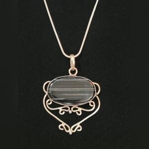 Handmade 925 Sterling Silver Lace Agate Gemstone Pendant &…